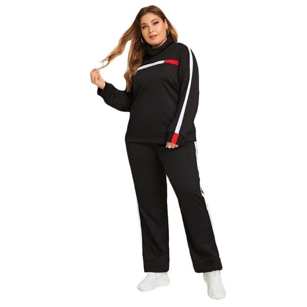 plus size tracksuits matching outfits autumn fall clothes 2021 winter for women two piece pants set clothing conjuntos, Black
plus size tracksuits matching outfits autumn fall clothes 2021 winter for women two piece pants set clothing conjuntos, Black