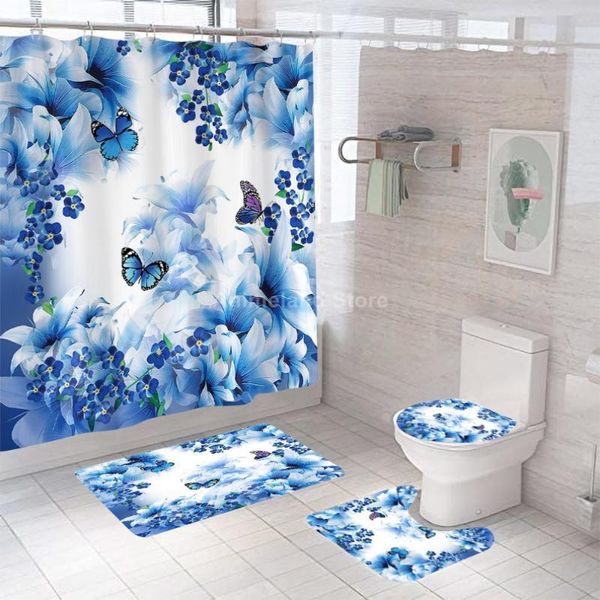 shower curtains butterfly curtain blue with non slip rug mat bathroom waterproof polyester hooks fashion
shower curtains butterfly curtain blue with non slip rug mat bathroom waterproof polyester hooks fashion