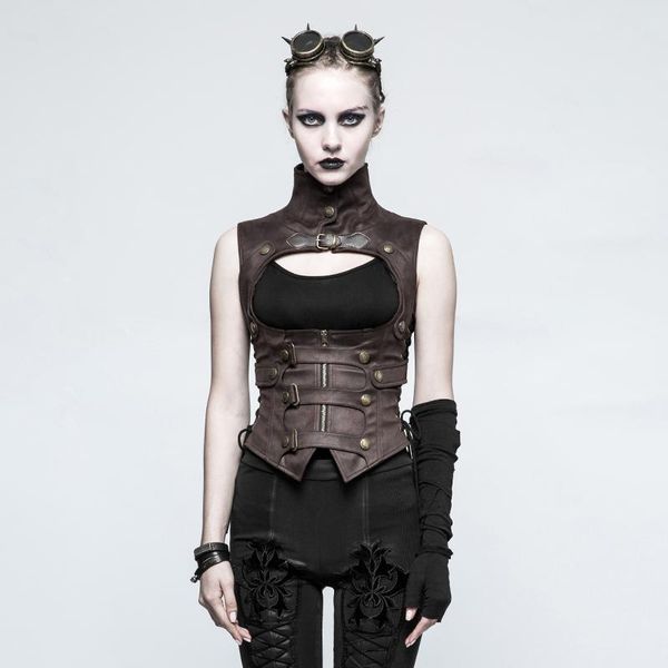 women's vests women fashion gothic style wasitcoat steampunk vintage vest cosplay halloween stand collar, Black;white
women's vests women fashion gothic style wasitcoat steampunk vintage vest cosplay halloween stand collar, Black;white