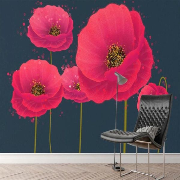 wallpapers custom 3d wallpaper mural hand-painted red poppy flower background wall living room bedroom decoration painting
wallpapers custom 3d wallpaper mural hand-painted red poppy flower background wall living room bedroom decoration painting