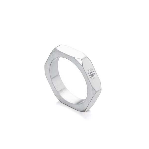 new original titanium steel niche irregular nut ring dark cold wind male and female profiled index finger tide brand ring, Silver
new original titanium steel niche irregular nut ring dark cold wind male and female profiled index finger tide brand ring, Silver