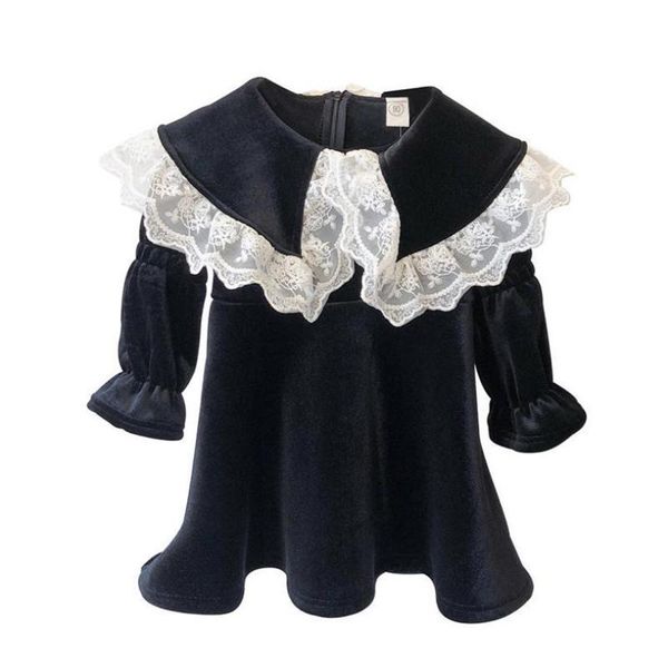 girl's dresses korean children dress 2021 winter long sleeve princess fashion lace collar velvet girl party 2-8yrs kids clothes, Red;yellow
girl's dresses korean children dress 2021 winter long sleeve princess fashion lace collar velvet girl party 2-8yrs kids clothes, Red;yellow