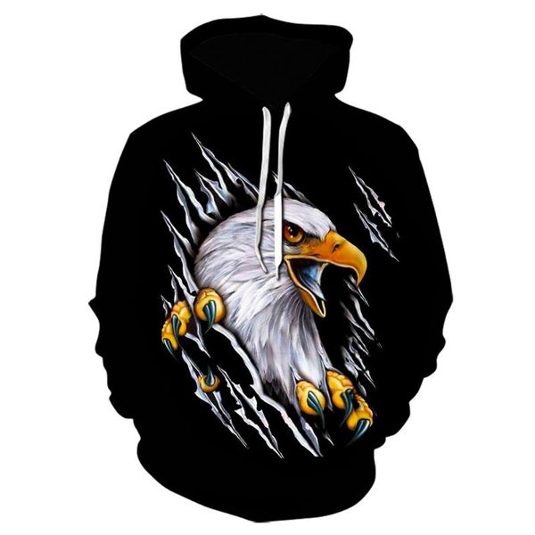 men's hoodies & sweatshirts 3d printed animal hoodie eagle pattern men/women brand design pullover personality fashion sweatshirt casua, Black
men's hoodies & sweatshirts 3d printed animal hoodie eagle pattern men/women brand design pullover personality fashion sweatshirt casua, Black