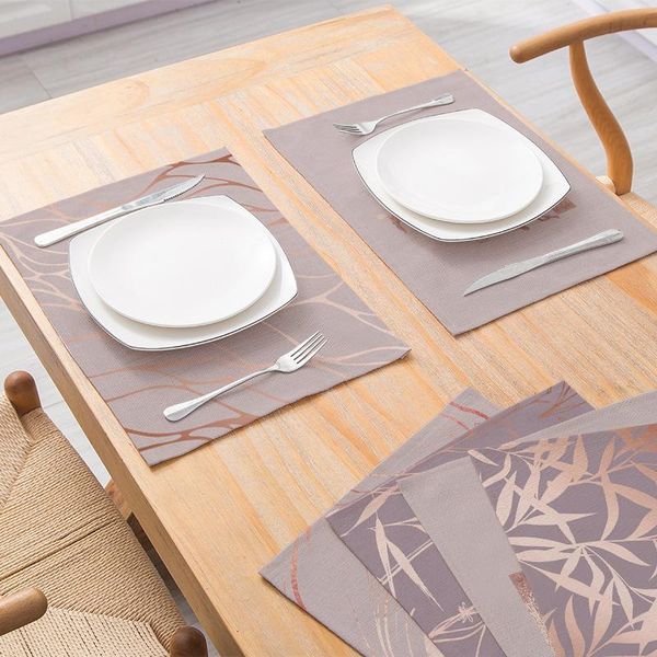 mats & pads pink gold pattern placemat dining table 42*32 linen fabric napkins simple design tableware kitchen tool
mats & pads pink gold pattern placemat dining table 42*32 linen fabric napkins simple design tableware kitchen tool