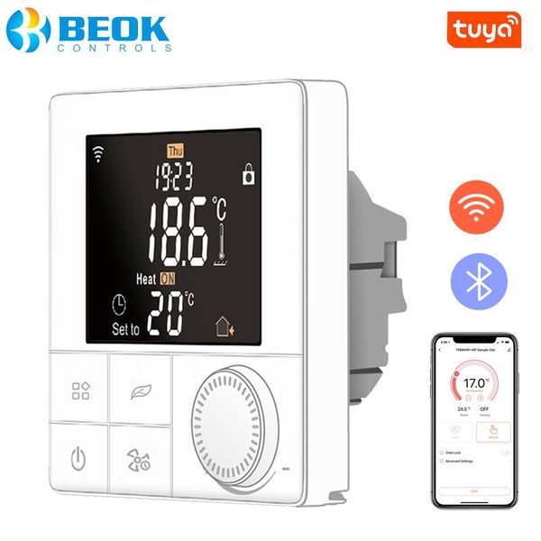 smart home control beok tuya wifi thermostat for gas boiler temperature controller heating programmable works with alexa, bluetooth
smart home control beok tuya wifi thermostat for gas boiler temperature controller heating programmable works with alexa, bluetooth