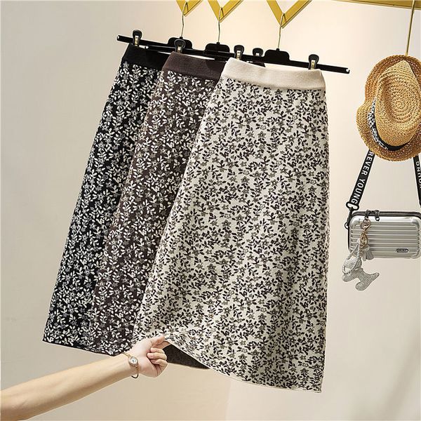 korean flower print women's knitted autumn high waist or girls'knitted skirts 9e1u, Black
korean flower print women's knitted autumn high waist or girls'knitted skirts 9e1u, Black