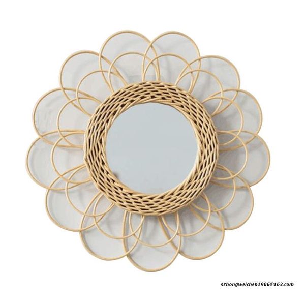 mirrors 28gf hollow flower border rattan woven wall mirror innovative art decoration home
mirrors 28gf hollow flower border rattan woven wall mirror innovative art decoration home