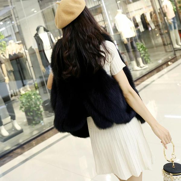women's fur & faux winter cropped vests women fashion solid elegant waistcoats fall soft warm vintage sleeveless vest autumn, Black
women's fur & faux winter cropped vests women fashion solid elegant waistcoats fall soft warm vintage sleeveless vest autumn, Black
