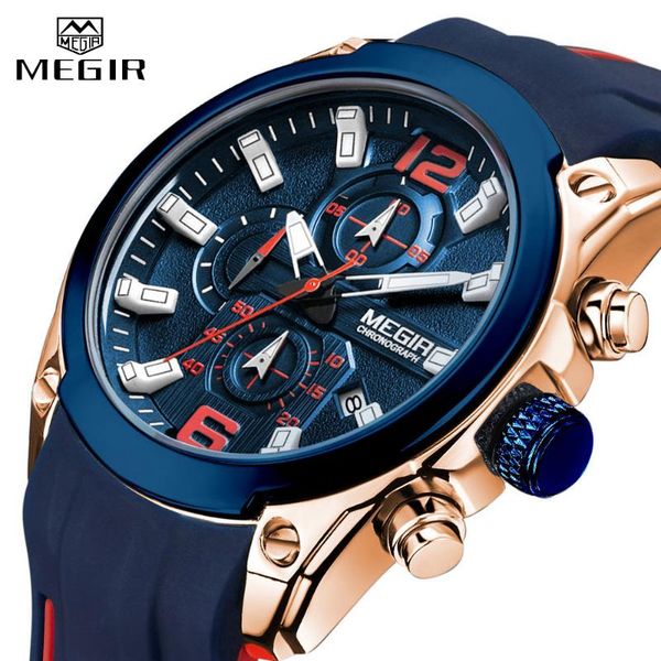 wristwatches megir brand mens watches fashion sport quartz watch waterproof men clock luxury chronograph calendar military wrist, Slivery;brown
wristwatches megir brand mens watches fashion sport quartz watch waterproof men clock luxury chronograph calendar military wrist, Slivery;brown