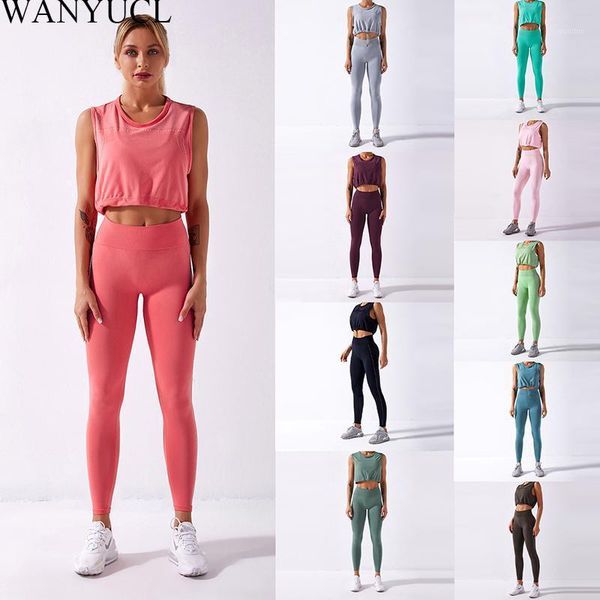 yoga outfits wanyucl 2021 seamless suit women 2pcs sport leggings and workout sleeveless vest elastic set girl fitness gym sportwear1, White;red
yoga outfits wanyucl 2021 seamless suit women 2pcs sport leggings and workout sleeveless vest elastic set girl fitness gym sportwear1, White;red