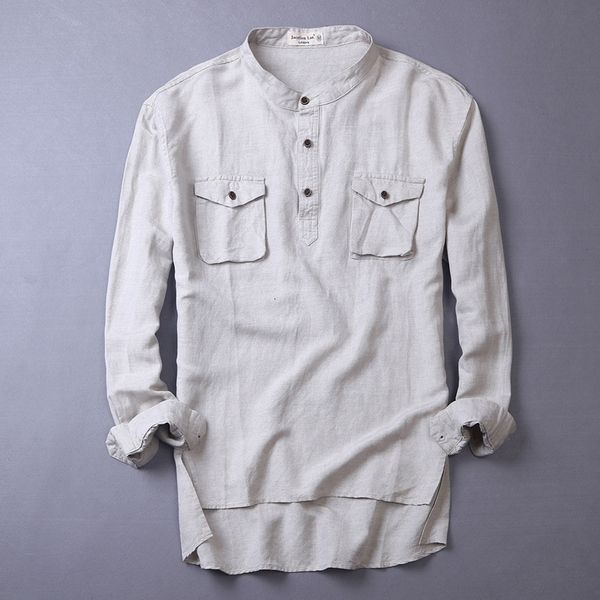 2021 new unique designer long sleeve linen shirts fashion casual cotton double pocket solid shirt for men brand chemise c7s7, White
2021 new unique designer long sleeve linen shirts fashion casual cotton double pocket solid shirt for men brand chemise c7s7, White