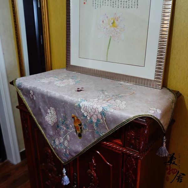 table cloth thick silver embroidery bird flower refrigerator dresser night cover wedding room sofa home el bedding decoration
table cloth thick silver embroidery bird flower refrigerator dresser night cover wedding room sofa home el bedding decoration