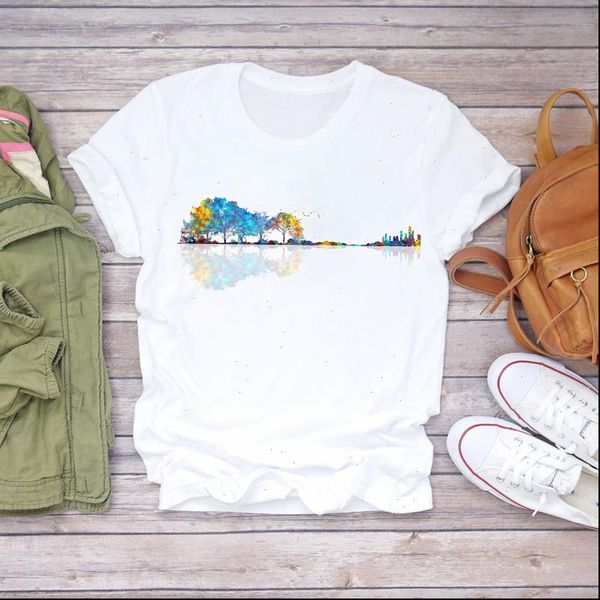 women watercolor lake holiday short sleeve fashion 90s lady print t shirts t shirt ladies womens graphic female tee t shirt, White
women watercolor lake holiday short sleeve fashion 90s lady print t shirts t shirt ladies womens graphic female tee t shirt, White