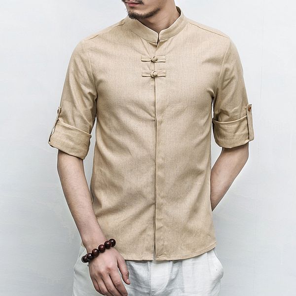 five xl caqui chinese style cotton linen shirts fashionable retro-sized shirt men's buttons tang xtc5, White;black
five xl caqui chinese style cotton linen shirts fashionable retro-sized shirt men's buttons tang xtc5, White;black