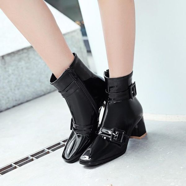 boots big size 9 10 11-13 women shoes ankle for ladies side zipper with belt buckle, Black
boots big size 9 10 11-13 women shoes ankle for ladies side zipper with belt buckle, Black