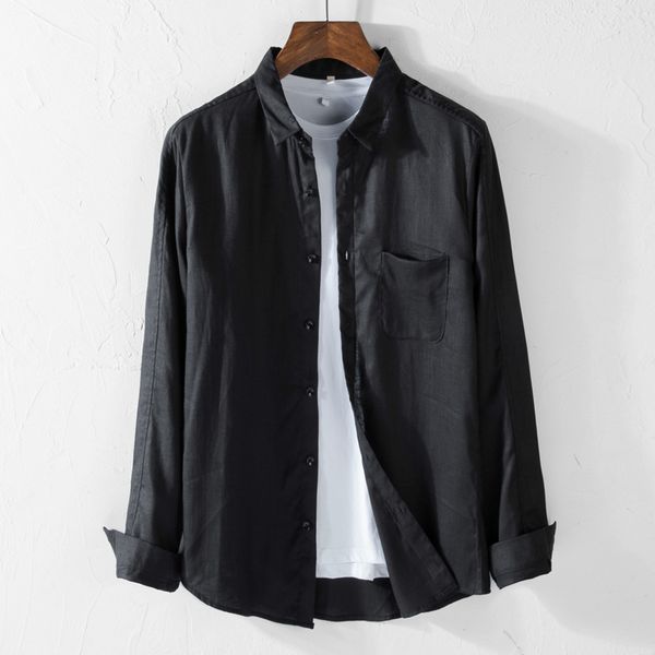 2021 new puro preto dos da marca outono e primavera camisas linho para os homens manga longa camisa de moda masculina 0fnz, White
2021 new puro preto dos da marca outono e primavera camisas linho para os homens manga longa camisa de moda masculina 0fnz, White
