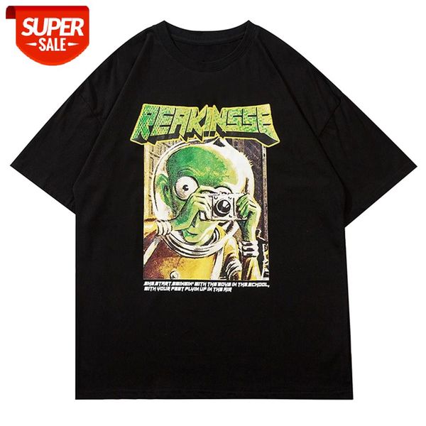 Alien Taking Pictures Printed Harajuku Tshirts Hip Hop T-Shirt Men Streetwear 2021 Summer Cotton Tops Loose Short Sleeve Shirts #V69t, White;black
Alien Taking Pictures Printed Harajuku Tshirts Hip Hop T-Shirt Men Streetwear 2021 Summer Cotton Tops Loose Short Sleeve Shirts #V69t, White;black