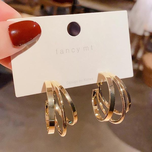 hoop & huggie blijery gold color multilayer circles earrings for women punk statement fashion jewelry party gifts brincos, Golden;silver
hoop & huggie blijery gold color multilayer circles earrings for women punk statement fashion jewelry party gifts brincos, Golden;silver