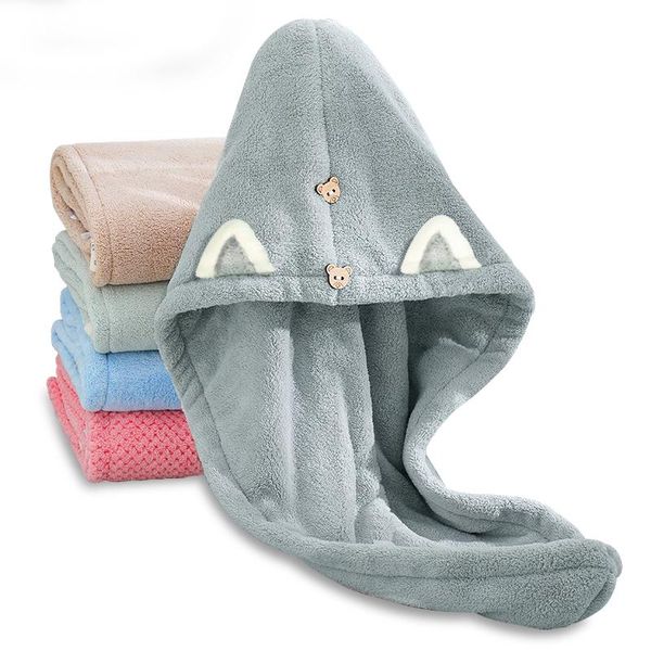 towel 2021 dry hair cute women drying hat microfiber solid super absorption turban towels
towel 2021 dry hair cute women drying hat microfiber solid super absorption turban towels