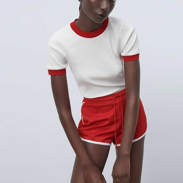 women's t-shirt womens clothes 2021 summer ribbing t shirt women cute casual short tees sleeve female elasticity ladies basic, White
women's t-shirt womens clothes 2021 summer ribbing t shirt women cute casual short tees sleeve female elasticity ladies basic, White