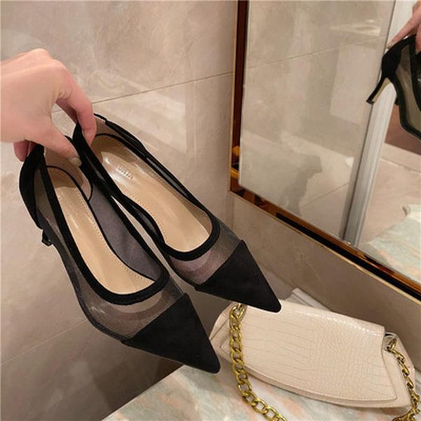 sandals 2021 lady shoes lace women's high heels flock shallow female elegant ol office pointed toe fashion women pumps, Black
sandals 2021 lady shoes lace women's high heels flock shallow female elegant ol office pointed toe fashion women pumps, Black