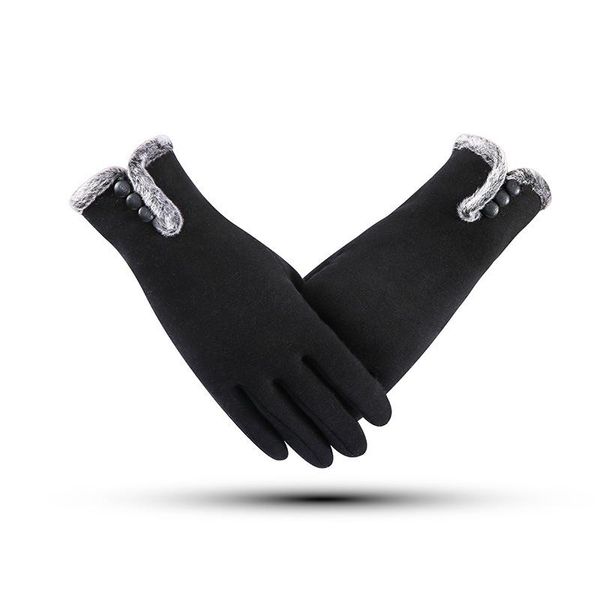 sports gloves myalice winter velvet full finger female cashmere warm buttons touch screen guantes windproof outdoor driving mittens, Black
sports gloves myalice winter velvet full finger female cashmere warm buttons touch screen guantes windproof outdoor driving mittens, Black