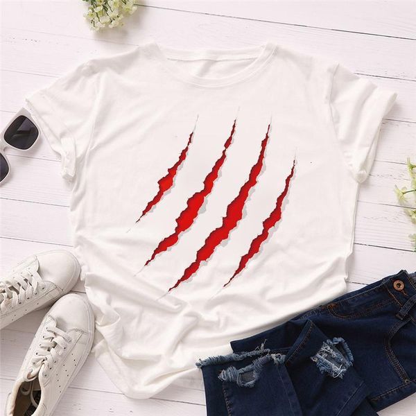 women 2021 summer nails scratches horror 90s ladies lady t-shirts t shirt ladies womens graphic female tee t-shirts, White
women 2021 summer nails scratches horror 90s ladies lady t-shirts t shirt ladies womens graphic female tee t-shirts, White