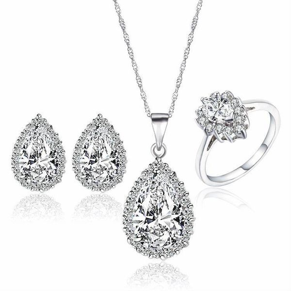 earrings & necklace luxury cz african jewelry set for women bijoux brinco stud ring drop pendant wedding accessories 9t0072, Silver
earrings & necklace luxury cz african jewelry set for women bijoux brinco stud ring drop pendant wedding accessories 9t0072, Silver