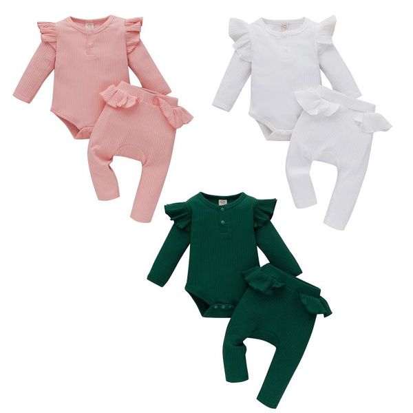 clothing sets 2021 2pcs baby girls outfit, autumn solid color long sleeve round collar hand-wrapped romper + lace splicing pants set, White
clothing sets 2021 2pcs baby girls outfit, autumn solid color long sleeve round collar hand-wrapped romper + lace splicing pants set, White