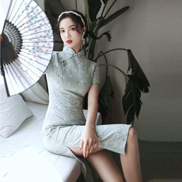 ethnic clothing sheng coco printed cotton medium length girls' qipao dress spring summer daily improvement lady chinese cheongsam, Red
ethnic clothing sheng coco printed cotton medium length girls' qipao dress spring summer daily improvement lady chinese cheongsam, Red