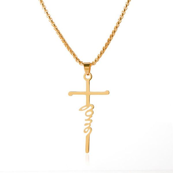 pendant necklaces fashion classic letter cross necklace for women girls simple style geometric stainless steel choker jewelry party gifts, Silver
pendant necklaces fashion classic letter cross necklace for women girls simple style geometric stainless steel choker jewelry party gifts, Silver