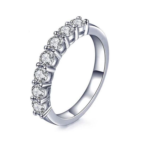 simple stackable created moissanite finger rings for women solid 925 sterling silver exquisite fine ring fashion jewelry gift, Slivery;golden 
simple stackable created moissanite finger rings for women solid 925 sterling silver exquisite fine ring fashion jewelry gift, Slivery;golden