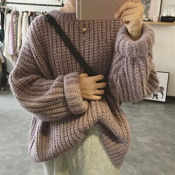 women's sweaters lucyever oversized vintage women sweater loose lazy o-neck casual knit pullover female autumn hollow out solid crochet, White;black
women's sweaters lucyever oversized vintage women sweater loose lazy o-neck casual knit pullover female autumn hollow out solid crochet, White;black