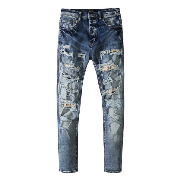 2021 tikmens jeans distressed motorcycle biker jean rock skinny slim ripped hole stripe fashionable snake embroidery denim pants #028, Blue
2021 tikmens jeans distressed motorcycle biker jean rock skinny slim ripped hole stripe fashionable snake embroidery denim pants #028, Blue