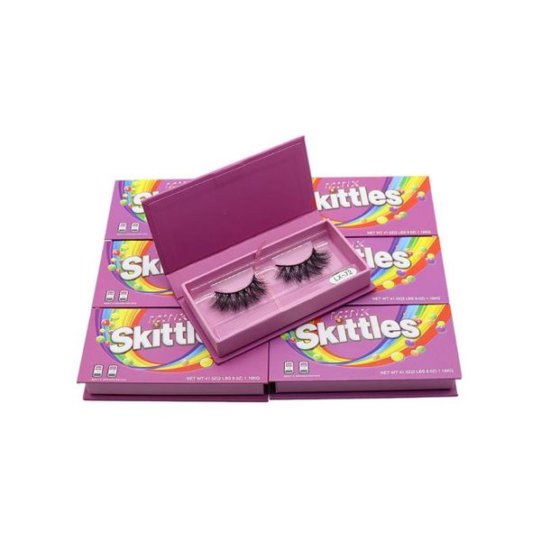 false eyelashes purple skittles candy eyelash empty box wholesale mink lashes 3d 100% cruelty custom lashbox packaging
false eyelashes purple skittles candy eyelash empty box wholesale mink lashes 3d 100% cruelty custom lashbox packaging