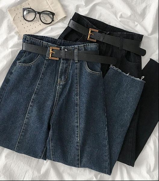 straight jeans women with belt retro high waist boyfriend jeans plus size 2020 loose casual denim pants black blue
straight jeans women with belt retro high waist boyfriend jeans plus size 2020 loose casual denim pants black blue
