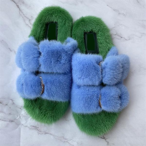 slippers women's mink soft plush anti skid wear-resistant flat sandals leisure and comfort, Black
slippers women's mink soft plush anti skid wear-resistant flat sandals leisure and comfort, Black