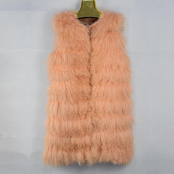 women's fur & faux 2021 sheep real women vest long fluffy fashion casual warm coat jacket, Black
women's fur & faux 2021 sheep real women vest long fluffy fashion casual warm coat jacket, Black