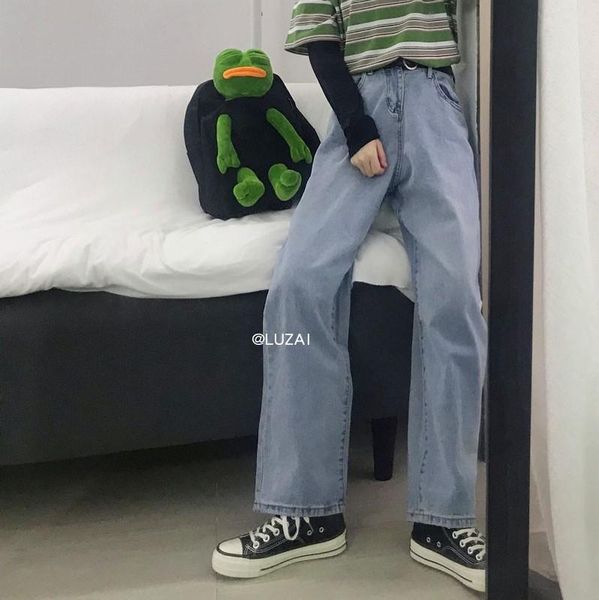 mopping pants summer port style white light blue high waist wide-leg jeans men's loose bf harajuku straight trousers
mopping pants summer port style white light blue high waist wide-leg jeans men's loose bf harajuku straight trousers