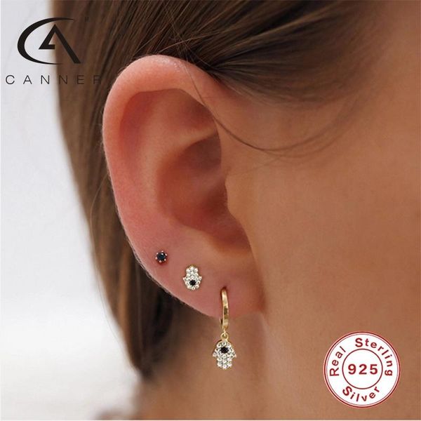 hoop & huggie canner unusual zircon hand earrings for girls 925 sterling silver women ear hoops 2021 fashion pendientes aretes accesories, Golden;silver
hoop & huggie canner unusual zircon hand earrings for girls 925 sterling silver women ear hoops 2021 fashion pendientes aretes accesories, Golden;silver