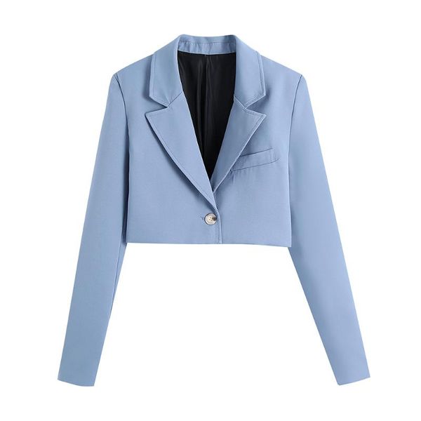 women's suits & blazers jackets for women 2021 fashion clothes fall long sleeve casual blazer slit pocket single button cropped, White;black
women's suits & blazers jackets for women 2021 fashion clothes fall long sleeve casual blazer slit pocket single button cropped, White;black