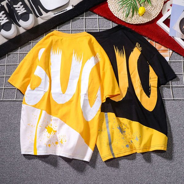 summer short sleeve t-shirt korean version backing sports leisure men's fashion clothes pure cotton, White;black
summer short sleeve t-shirt korean version backing sports leisure men's fashion clothes pure cotton, White;black