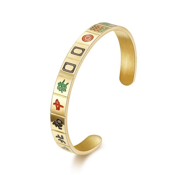 charm bracelets creative mahjong uniform thirteen yao bracelet titanium steel men's and women's fashion net red opening, Golden;silver
charm bracelets creative mahjong uniform thirteen yao bracelet titanium steel men's and women's fashion net red opening, Golden;silver