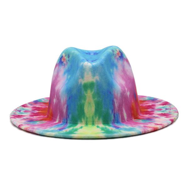 spring fashion multicolor tie-dye wide brim wool felt fedora hat 12 colors party formal hat the latest technology, Blue;gray
spring fashion multicolor tie-dye wide brim wool felt fedora hat 12 colors party formal hat the latest technology, Blue;gray