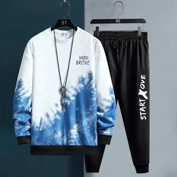 2021 autumn fashion brand gradient splash ink bodysuit men's long sleeve hip hop loose casual sports suit, Black
2021 autumn fashion brand gradient splash ink bodysuit men's long sleeve hip hop loose casual sports suit, Black