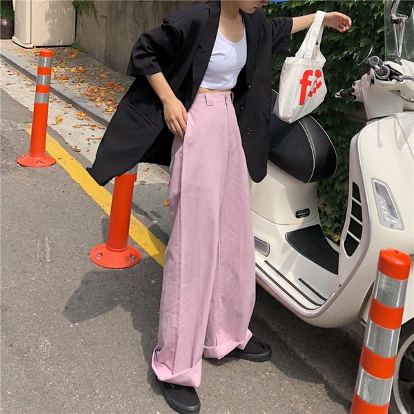 2021 new cheeart pink korean summer wide leg washed cotton long pants loose ladies trousers women xy8m, Black;white
2021 new cheeart pink korean summer wide leg washed cotton long pants loose ladies trousers women xy8m, Black;white
