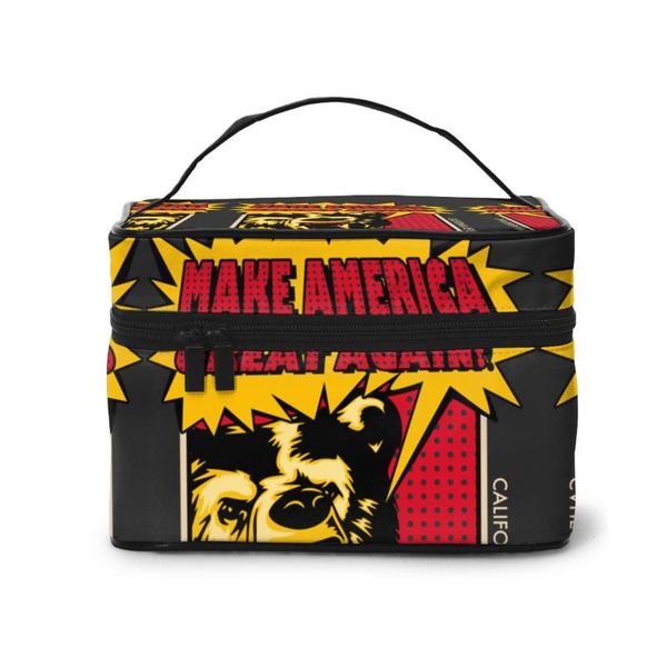 multifunction travel cosmetic bag neceser women california republic make america great again makeup bags make up cases
multifunction travel cosmetic bag neceser women california republic make america great again makeup bags make up cases