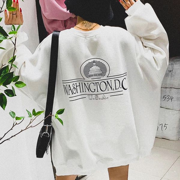 2021 new simple casual women oversized hoodie letter print long sleeve loose pullover sweatshirt fashion streetwear cotton hoodies 6bgj, Black
2021 new simple casual women oversized hoodie letter print long sleeve loose pullover sweatshirt fashion streetwear cotton hoodies 6bgj, Black