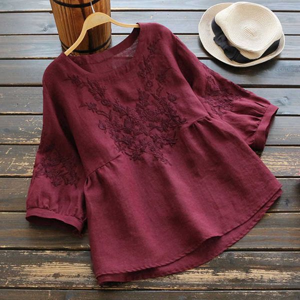 women's tanks & camis women plus size tunic cotton embroidery blouse shirts ladies o neck casual e0t4, White
women's tanks & camis women plus size tunic cotton embroidery blouse shirts ladies o neck casual e0t4, White