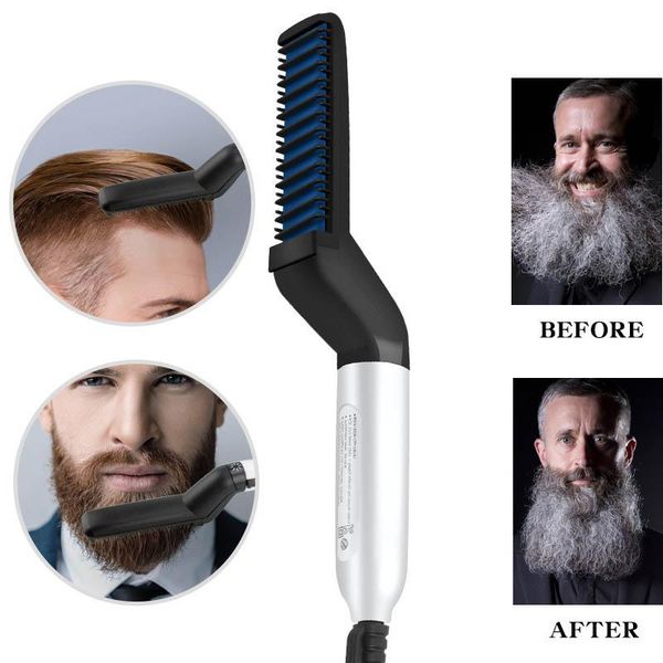 electric hair brushes curling iron men's all in one ceramic styling comb beard straightener irons curler set quick styler for men
electric hair brushes curling iron men's all in one ceramic styling comb beard straightener irons curler set quick styler for men